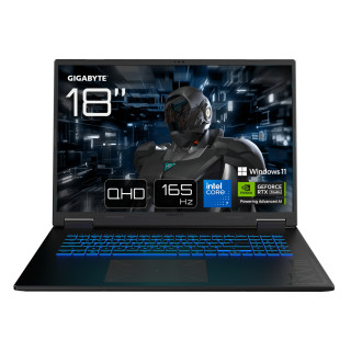GIGABYTE GAMING A18 PRO Portátil - 18“, 165Hz WQXGA, Intel Core 7 240H, RTX 5070 Ti, 32GB LPDDR5x 5600MHz, SSD Gen4 de