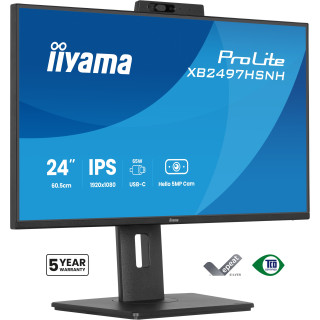 iiyama ProLite XB2497HSNH-B1 24IN IPS LCD 4MS 1920X1080 350CD/M2 HDMI/DP/USB 2 pantalla para PC 60,5 cm (23.8") 1920 x