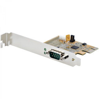 StarTech.com Tarjeta PCI Express Serie de 1 Puerto, Tarjeta de Interfaz PCIe a Serie RS232 (DB9), Tarjeta Serial, UART