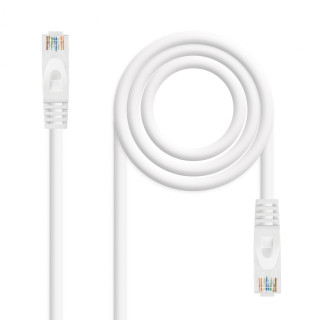 LATIGUILLO NANOCABLE CAT 6A LSZH UTP 1METRO BLANCO 10.20.1801-W