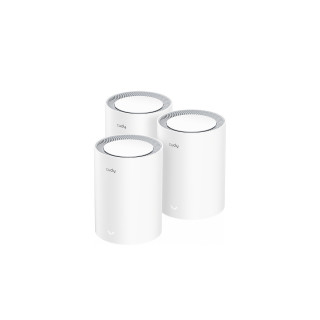 Cudy M3000 3-PACK sistema Wi-Fi Mesh (Wi-Fi en malla) Doble banda (2,4 GHz / 5 GHz) Wi-Fi 6 (802.11ax) Gris, Blanco 1...