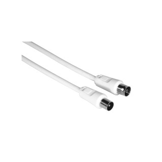Hama 00205028 cable coaxial 1,5 m Blanco