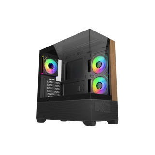 Cooler Master Elite 690 Wood Midi Tower Negro