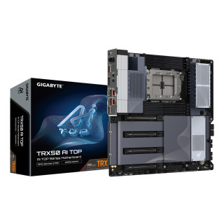 GIGABYTE TRX50 AI TOP-2B Placa Base – Procesadores AMD Ryzen Threadripper PRO 7000, VRM digital de 16+8+4 fases, hasta