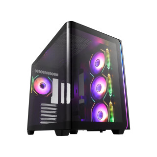 FSP M580-BA Carcasa Midi Tower mITX, mATX Negro ARGB