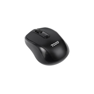 TooQ Ratón inalámbrico, 1600 DPI, 4 botones, Negro