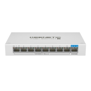 Keenetic PoE+ Switch 9 (KN-4710) Switch Gigabit de 9 puertos con 8 puertos PoE+ y asignación de energía de 120 W