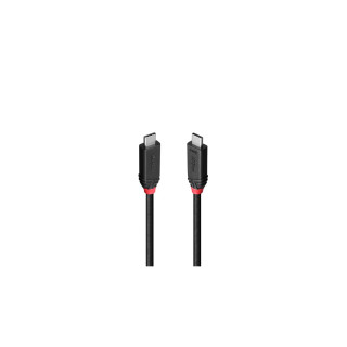 Lindy 37000 cable USB USB4 Gen 3x2 0,5 m USB C 40 Gbit/s 240 W Negro