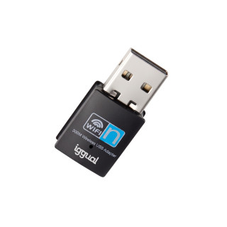 iggual Adaptador USB Wifi 300 Mbps mono 2.4GHz