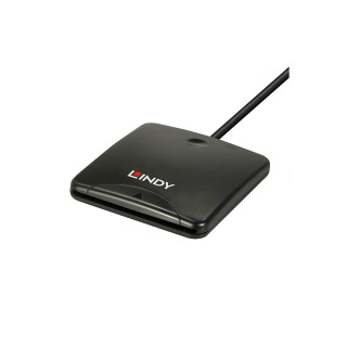 Lindy 43407 lector de tarjeta magnética USB Negro