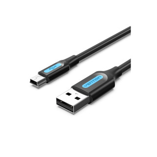 Vention Cable USB 2.0 COMBI/ USB Macho - MiniUSB Macho/ 3m/ Negro