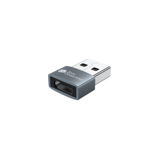 Alcasa USB-AD203 cambiador de género para cable USB-A USB-C Gris