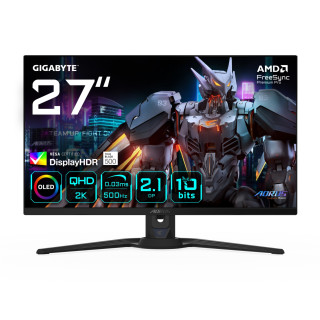 GIGABYTE AORUS FO27Q5P Monitor Gaming OLED QHD – 2560 x 1440, 500Hz, 0,03ms, KVM, 300 cd/m², FreeSync Premium Pro,...