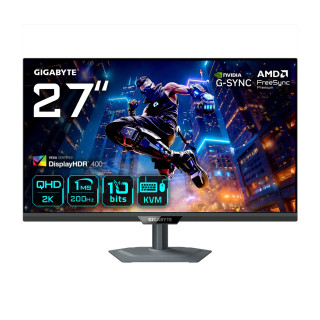 GIGABYTE M27Q2 QD Monitor Gaming 27” QHD - 2560 x 1440, 200Hz, 1ms, 350 cd/m², FreeSync Premium, Display HDR400, HDMI...