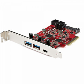 StarTech.com Tarjeta PCIe de 5 Puertos USB -Tarjeta PCI Express USB 3.1 Gen2 10Gbps con 1 Puerto USB-C y 2 Puertos...