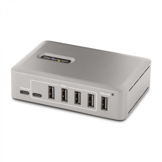 StarTech.com Hub Concentrador USB-C de 10 Puertos - 8x USB-A/2x USB-C - con Fuente de 65W - USB 3.1 10Gbps - Ladrón USB