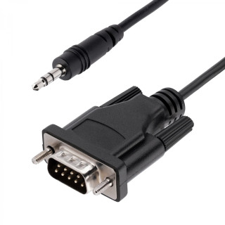 StarTech.com Cable de 1m Serie DB9 a 3,5mm para la Configuración de Dispositivos Serie - Cable RS232 DB9 macho a 3,5 mm