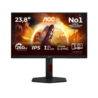 AOC G4 24G4ZR pantalla para PC 60,5 cm (23.8") 1920 x 1080 Pixeles Full HD LED Negro, Rojo
