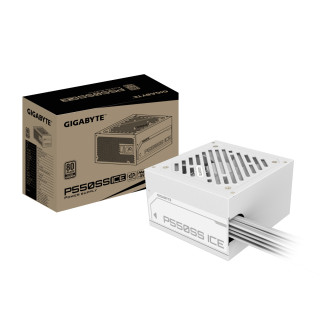 GIGABYTE P550SS ICE Fuente de Alimentación - PCIe 5.0, 80 PLUS Silver, Ventilador de 120 mm, Compatible con ATX 3.0,...