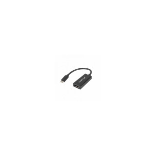 ADAPTADOR LANBERG CONECTORES USB TIPO-C MACHO A DISPLAYPORT HEMBRA NEGRO AD-UC-DP-01