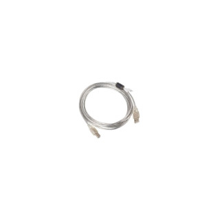 CABLE LANBERG USB-A MACHO A USB-B MACHO FERRITA 3M TRANSPARENTE CA-USBA-12CC-0030-TR