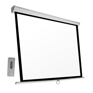 Pantalla electrica videoproyector phoenix techo y pared 112p 2mx2m posicion ajustable carcasa blanca tela super...