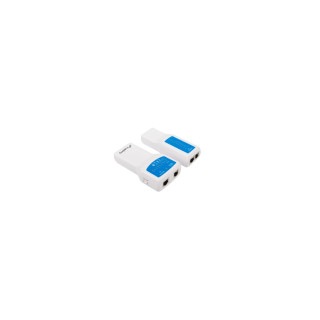 Lanberg NT-0402 comprobador de cables de red Comprobador de alimentación PoE Azul, Blanco