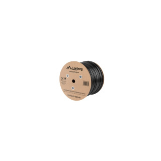 Lanberg LCU6-21CU-0305-BK cable de red Negro 305 m Cat6 U/UTP (UTP)