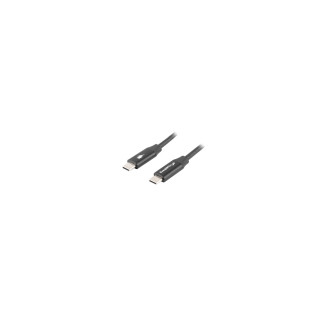 Lanberg CA-CMCM-40CU-0005-BK cable USB 0,5 m USB 2.0 USB C Negro