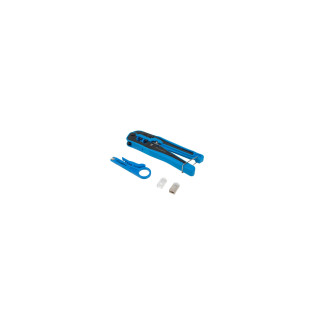 Lanberg NT-0303 crimpadora Juego de herramientas Negro, Azul