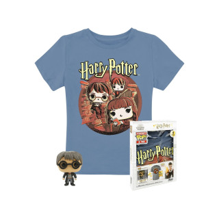 Pop & tee harry potter funko + camiseta trio talla l