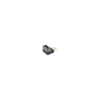 Lanberg AD-HDMI-08 adaptador de cable de vídeo HDMI tipo A (Estándar) Negro, Plata