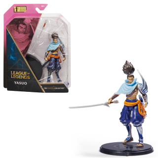 League of Legends , figura coleccionable de Yasuo de 10,2 cm con detalles de gran calidad y un accesorio de espada,...