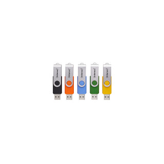 Intenso 5 x Memoria USB Office Line, 16 GB, USB-A, 3.2 Gen 1x1, colores surtidos