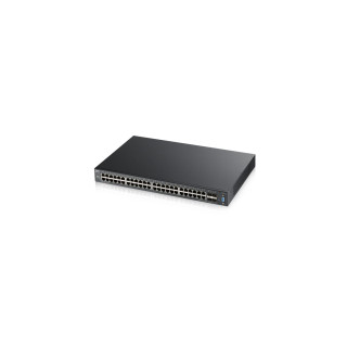 Zyxel XGS2210-52 Gestionado L2 Gigabit Ethernet (10/100/1000) 1U Negro