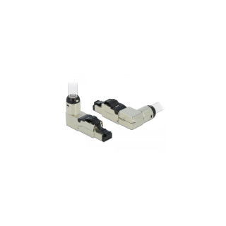 DeLOCK conector 1 x RJ-45 Cat6a S/UTP (STP) Gris