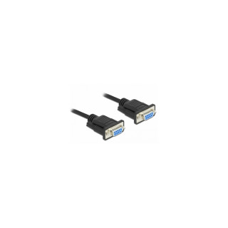 DeLOCK 87472 cable de serie Negro 2 m DB-9