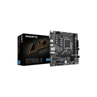 GIGABYTE B760M E Placa base - Compatible con procesadores Intel Core 14ª generación, VRM de 6+1+1 fases, hasta 7200 MHz