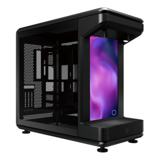 Cooler Master MasterFrame 360 STAGE LCD Full Tower Negro, Transparente