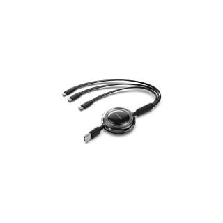 Vention TRJBBE cable USB USB 2.0 USB A USB C/Lightning Negro