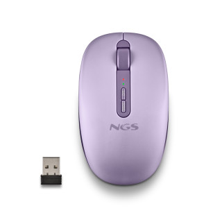 NGS FOG DUAL PURPLE ratón Universal Ambidextro RF Wireless + Bluetooth 1600 DPI