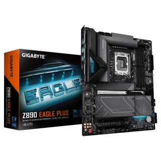GIGABYTE Z890 EAGLE PLUS Placa Base – Compatible con procesadores Intel Core Ultra (Serie 2), VRM de 14+1+2 fases,...