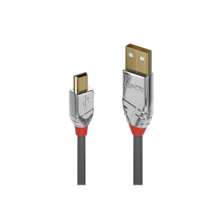 Lindy 36635 cable USB 7,5 m USB 2.0 USB A Mini-USB B Gris