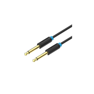 Vention Cable Estéreo BAABI/ Jack 6.5 Macho - Jack 6.5 Macho/ 3m/ Negro