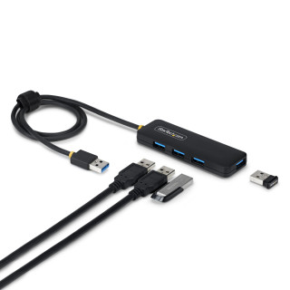 StarTech.com Hub USB-A de 4 Puertos - 5 Gbps - Ladrón USB Alimentado por el Bus USB - Concentrador de 4 Puertos -...