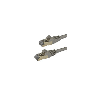 StarTech.com Cable de 7,5m de Red Ethernet Cat6a Gris sin Enganches con Alambre de Cobre
