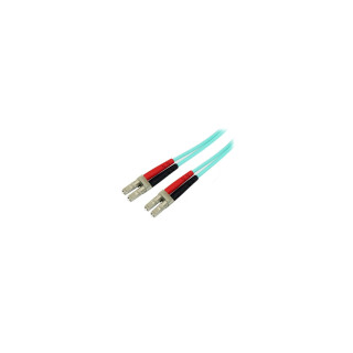 StarTech.com Cable de Red de 2m Multimodo Dúplex Fibra Í“ptica LC-LC 50/125 Libre de Halógenos- LSZH - Aguamarina