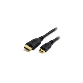StarTech.com Cable HDMI de alta velocidad con Ethernet 50cm - HDMI a Mini HDMI - Macho a Macho - Negro