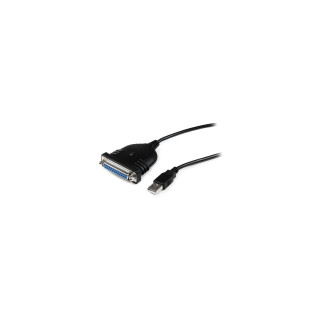 StarTech.com Cable Adaptador de Impresora Paralelo DB25 a USB A - 1.9m Negro