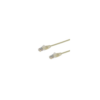 StarTech.com Cable de red Cat6 UTP Delgado con Conectores RJ45 sin Enganches - 0.5m Gris